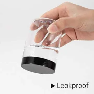 testyu 8 oz Plastic Storage Jars with Airtight Lids