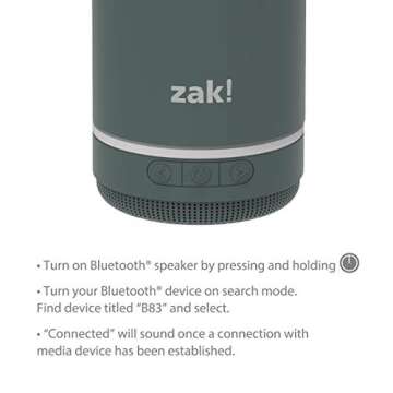 Zak Play Bluetooth Water Bottle with Speaker and Loop