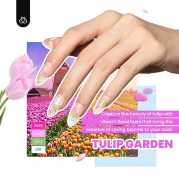 beetles 85 Pcs Spring Gel Nail Polish Kit with UV Light - 35 Colors All in One Manicure Kit, Travel Diary Collection Beetles Gel X Nail Gel Polish Set with Nail Tools for Beginners
