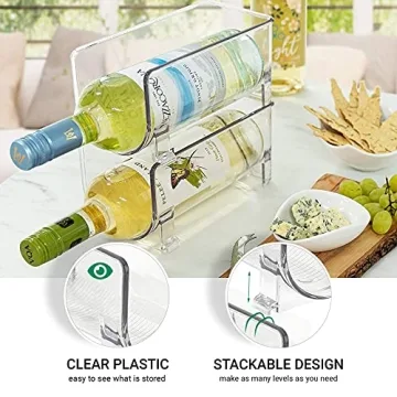 JINAMART Stackable Wine Racks - Perfect for Wine Storage