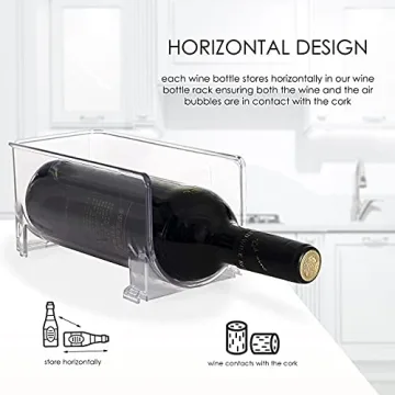 JINAMART Stackable Wine Racks - Perfect for Wine Storage
