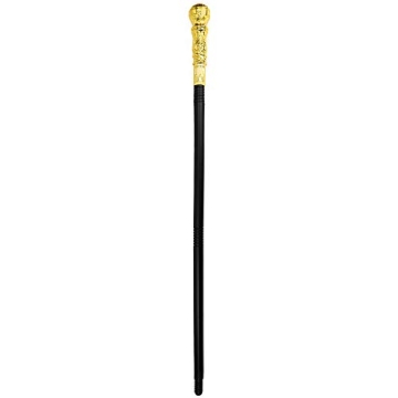 Skeleteen Gold Walking Cane for Kids and Adults - Costume Accessory