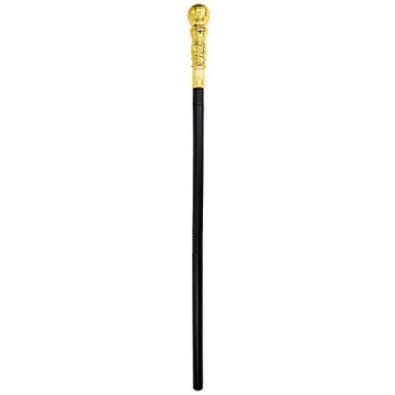 Skeleteen Gold Walking Cane for Kids and Adults - Costume Accessory