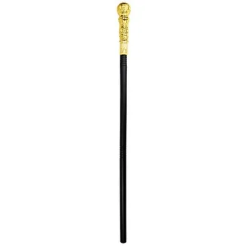 Skeleteen Gold Walking Cane for Kids and Adults - Costume Accessory