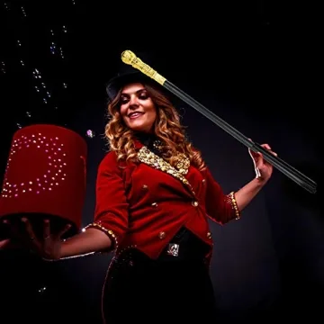 Skeleteen Gold Walking Cane for Kids and Adults - Costume Accessory