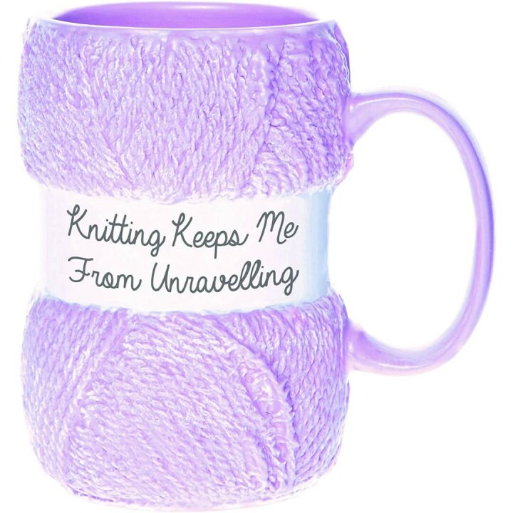 Cute Knitting Keeps Me From Unraveling Mug Gift