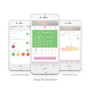 iBaby Airsense Smart Baby Audio Monitor, Temperature, Humidity & VOC Detector, Darkwood