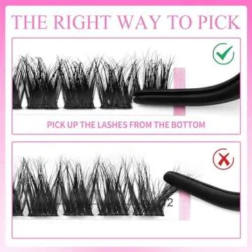 VEYESBEAUTY Lash Clusters Kit Fluffy Individual Lash Extensions Xtreme 3D Layered Volume Eyelashes kit Thin & Invisible Band Wispy Faux Mink Lash, with Cluster Lash Remover & Cleaner Kit