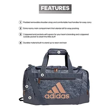 adidas Unisex Defender 4.0 Duffel Bag for Sports & Travel