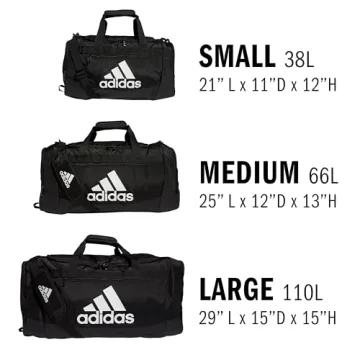 adidas Unisex Defender 4.0 Duffel Bag for Sports & Travel