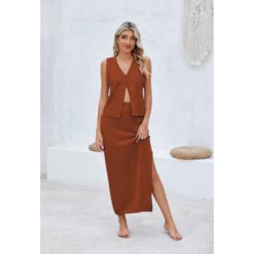 Stylish Pink Queen Waffle Knit Women 2-Piece Outfit Set