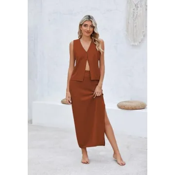 Stylish Pink Queen Waffle Knit Women 2-Piece Outfit Set