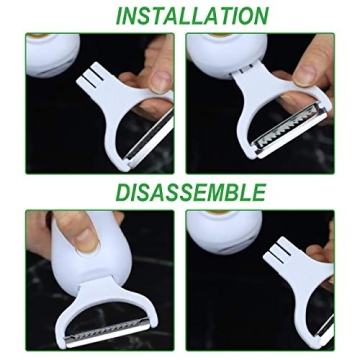 Handheld Electric Vegetable Peeler 3-in-1 Pro Set for Fast Peeling
