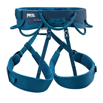 Petzl ADJAMA Adjustable Rock Climbing Harness - Blue