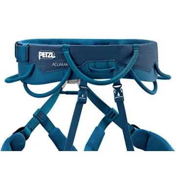 Petzl ADJAMA Adjustable Rock Climbing Harness - Blue
