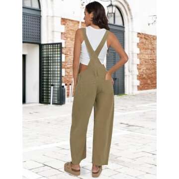 MAOECO Barrel Overalls Denim Jumpsuits for Women Casual Loose Baggy Jeans Pants Sleeveless Y2k Wide ...