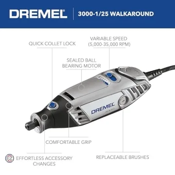 Dremel 3000 Rotary Tool Kit for DIY Projects and Crafts