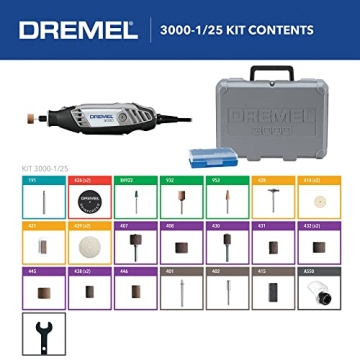 Dremel 3000 Rotary Tool Kit for DIY Projects and Crafts