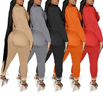 GEMEIQ Sexy Full Bodysuit for Women Bodycon Long Sleeve Deep V Neck Jumpsuit One Piece Long Pants Party Clubwear Romper