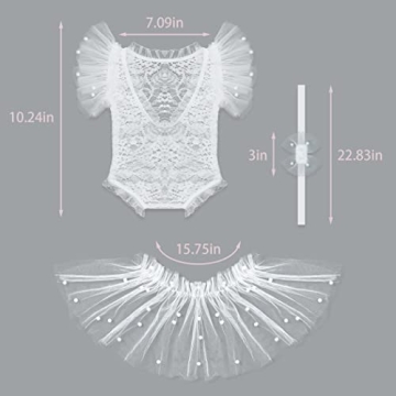 Adorable M&G House White Lace Newborn Photography Outfit