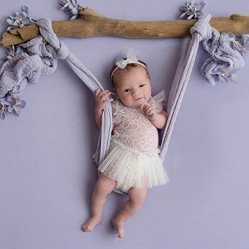Adorable M&G House White Lace Newborn Photography Outfit