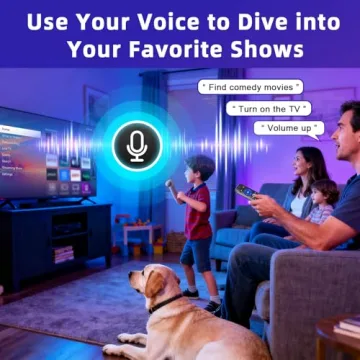 Roku Voice Remote Control with 4 Shortcuts & Easy Setup, Voice Remote Replacement for Roku TV, Audio...