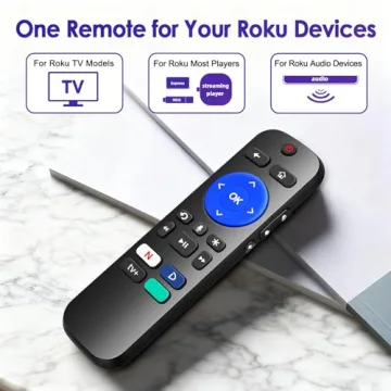 Roku Voice Remote Control with Shortcuts & Easy Setup