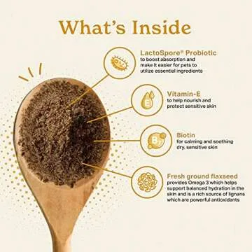 The Missing Link Original All Natural Superfood Dog Supplement- Balanced Omega 3 & 6 to support Healthy Skin & Coat – Skin & Coat Formula – 1 lb.