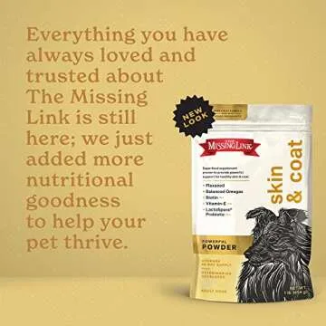 The Missing Link Original All Natural Superfood Dog Supplement- Balanced Omega 3 & 6 to support Healthy Skin & Coat – Skin & Coat Formula – 1 lb.