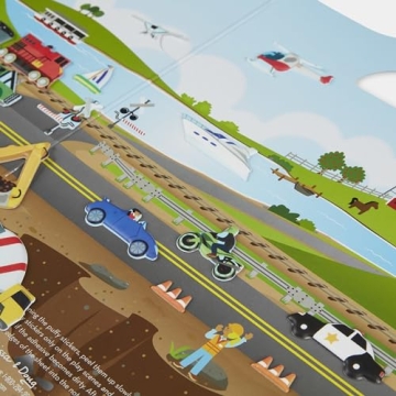 Melissa & Doug Vehicles Puffy Sticker Play Set for Kids