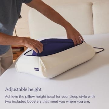 Purple Pillow - The Most Supportive Pillow Science Can Dream Up, Adjustable Boosters for Personalized Height, Made with GelFlex Grid, Ergonomic Support, Standard Size