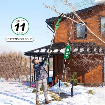 Tegatok 2-in-1 Cordless Pole Saw for Easy Branch Cutting