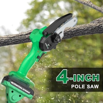 Tegatok 2-in-1 Cordless Pole Saw for Easy Branch Cutting