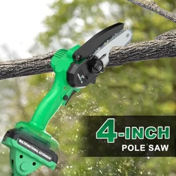 Tegatok 2-in-1 Cordless Pole Saw for Easy Branch Cutting