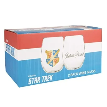 Star Trek Picard Stemless Wine Glasses Set - 17 oz