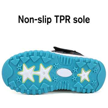 EQUICK Waterproof Kids Winter Boots with Plush Fur