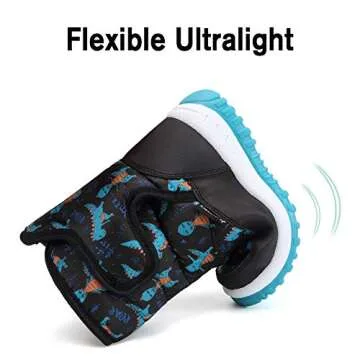 EQUICK Waterproof Kids Winter Boots with Plush Fur