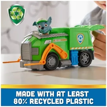 PAW Patrol Recycle Truck Toy with Rocky Figure for Kids