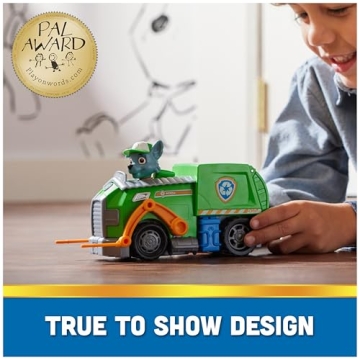 PAW Patrol Recycle Truck Toy with Rocky Figure for Kids