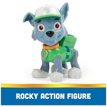 PAW Patrol Recycle Truck Toy with Rocky Figure for Kids