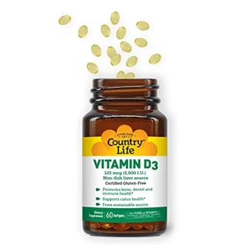 Country Life Vitamin D3 5000 IU High Quality Dietary Supplement