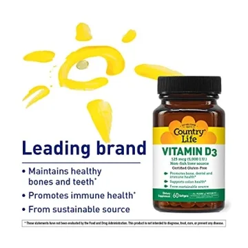 Country Life Vitamin D3 5000 IU High Quality Dietary Supplement