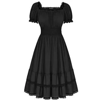 Scarlet Darkness Renaissance Dress - Gothic Pirate Costume