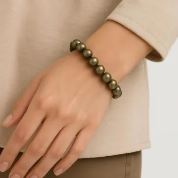 Handmade Pyrite Gemstone Bracelet for Men and Women Gifts