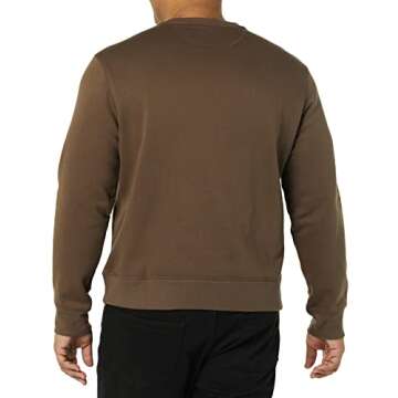 Amazon Essentials Men's Fleece Crewneck Sweatshirt - Medium Brown, Large (Available in Big & Tall Sizes)