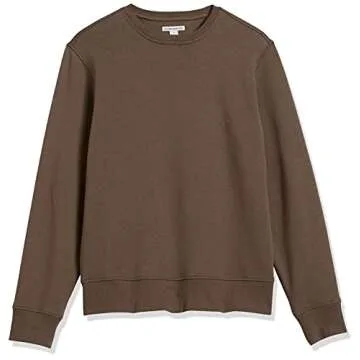Amazon Essentials Men's Fleece Crewneck Sweatshirt - Medium Brown, Large (Available in Big & Tall Sizes)