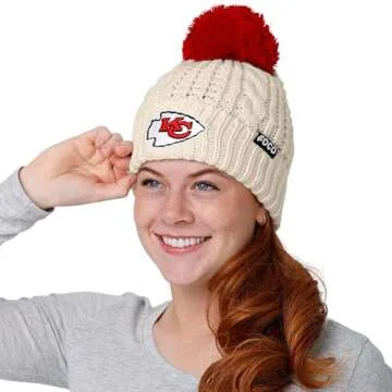 Kansas City Chiefs Knit Pom Beanie Hat for Women