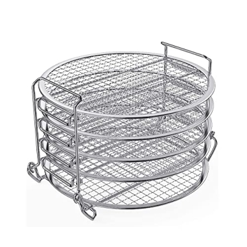 Senershuo Upgraded Dehydrator Rack For Ninja Foodi 6.5 & 8 qt, Instant Pot Duo Crisp 8 qt. Food Grad...