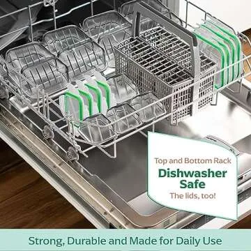 Fusion Gourmet Glass Meal Prep Containers - 8 Pack Set