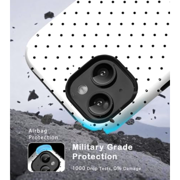 Cute Polka Dot iPhone Case with Dual Layer Protection